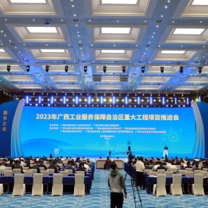 為廣西高質量發(fā)展貢獻縱覽力量——我集團代表行業(yè)亮相廣西工業(yè)服務保障自治區(qū)重大工程項目推進會